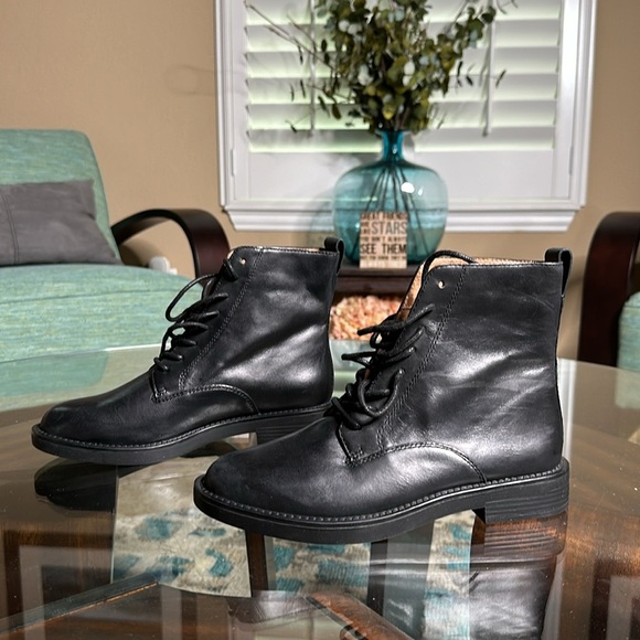 NEW MADEWELL ✨ The Evelyn Lace-Up Ankle Boot in black Size 6 - Picture 5 of 16